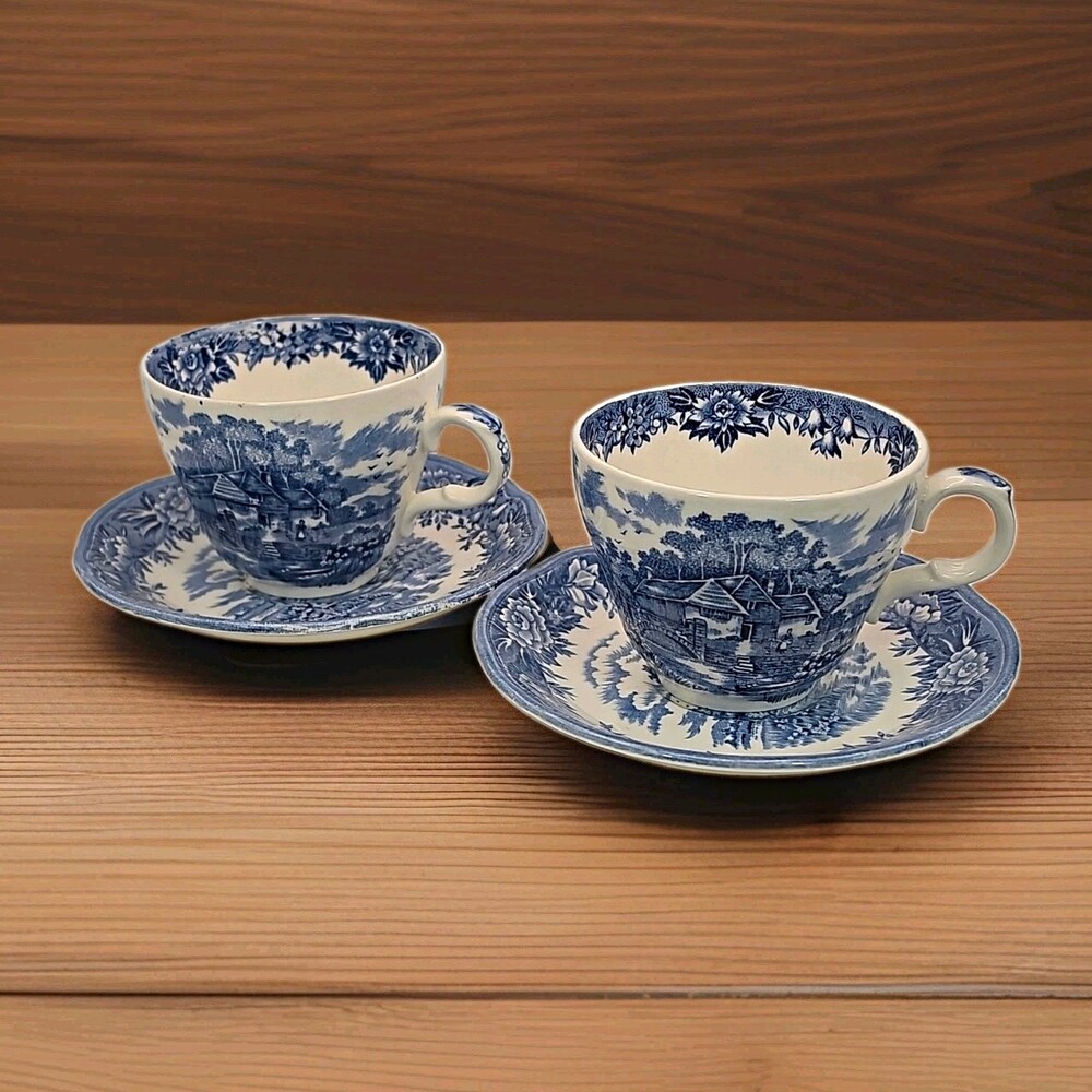 Vintage Royal Mail Salam China Co Staffordshire Ware Tea Cup Saucer Set of 2 Eng